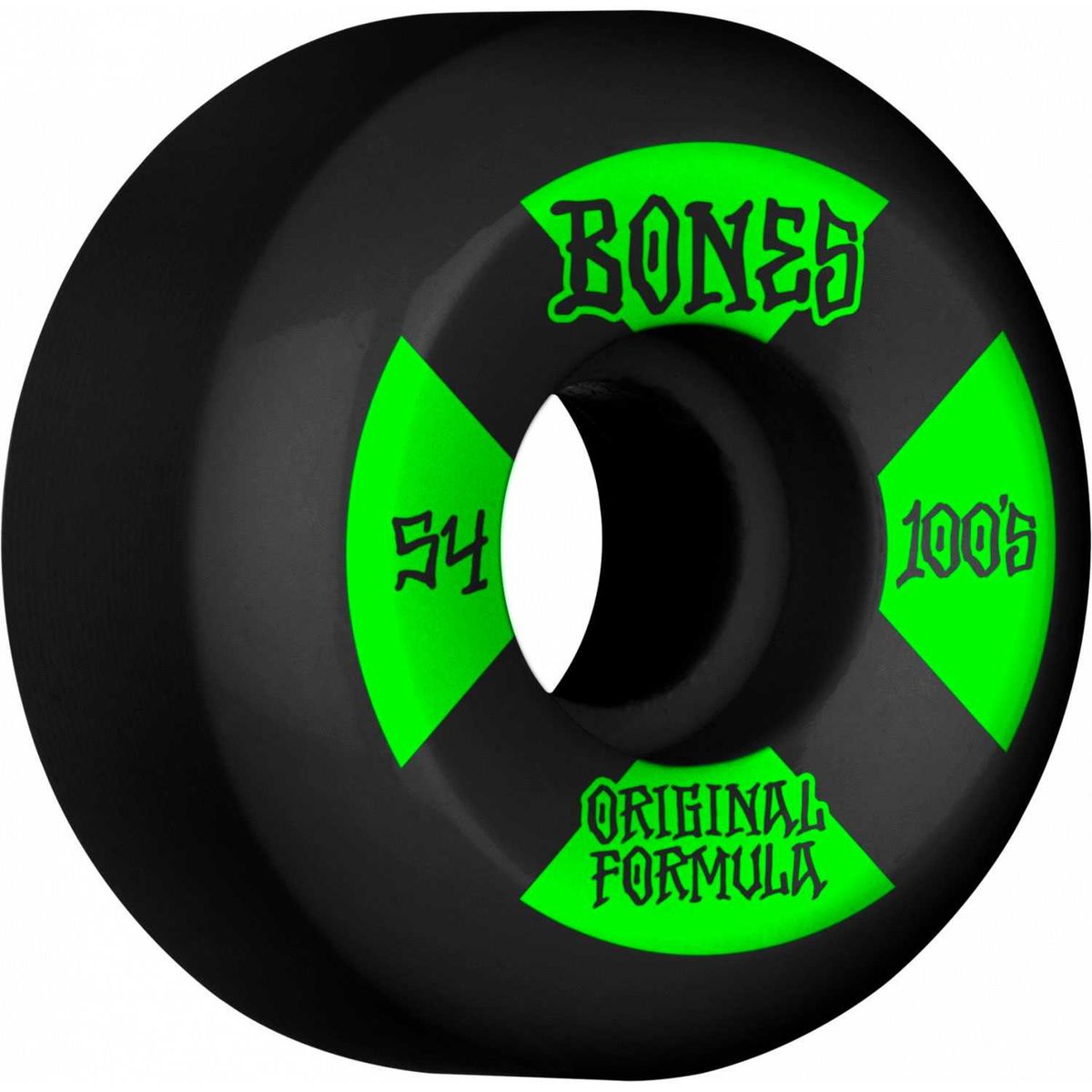 Bones Wheels OG Formula Skateboard Hjul 100 54mm V5 Sidecut 4pk Black