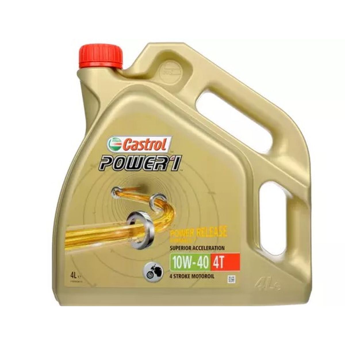 Castrol Delsyntetisk 10W-40 4-taks olie Power Release 4L