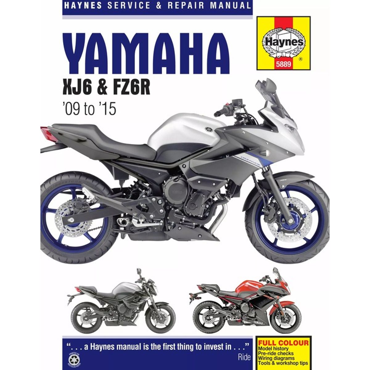 Haynes Service Manual Yamaha XJ6 & FZ6R(09-15)