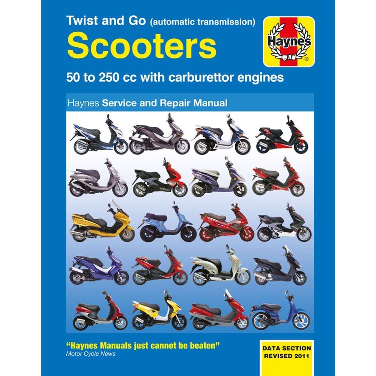 Haynes Service Manual Til Scooter 50-250cc Med Karburator