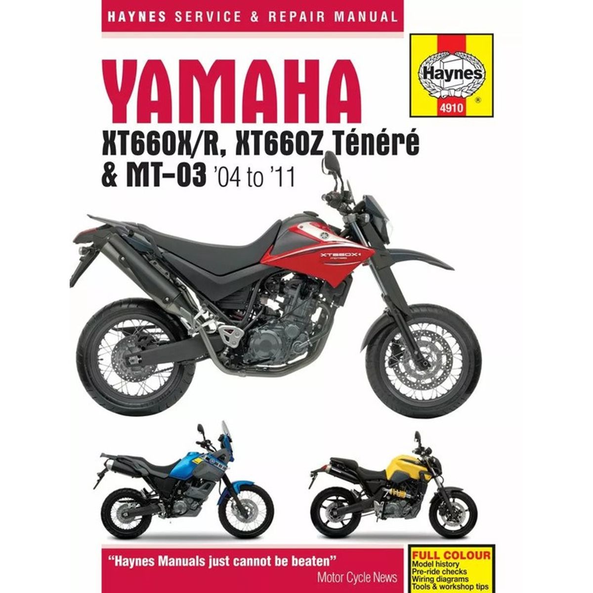 Haynes Service Manual Yamaha XT660 & MT-03(04-11)