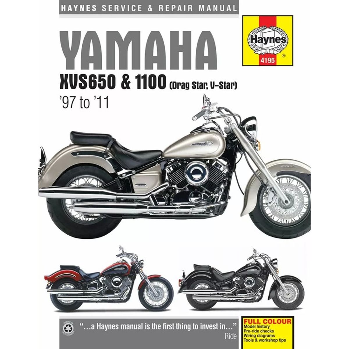 Haynes Service Manual Yamaha XVS650/1100(97-11)