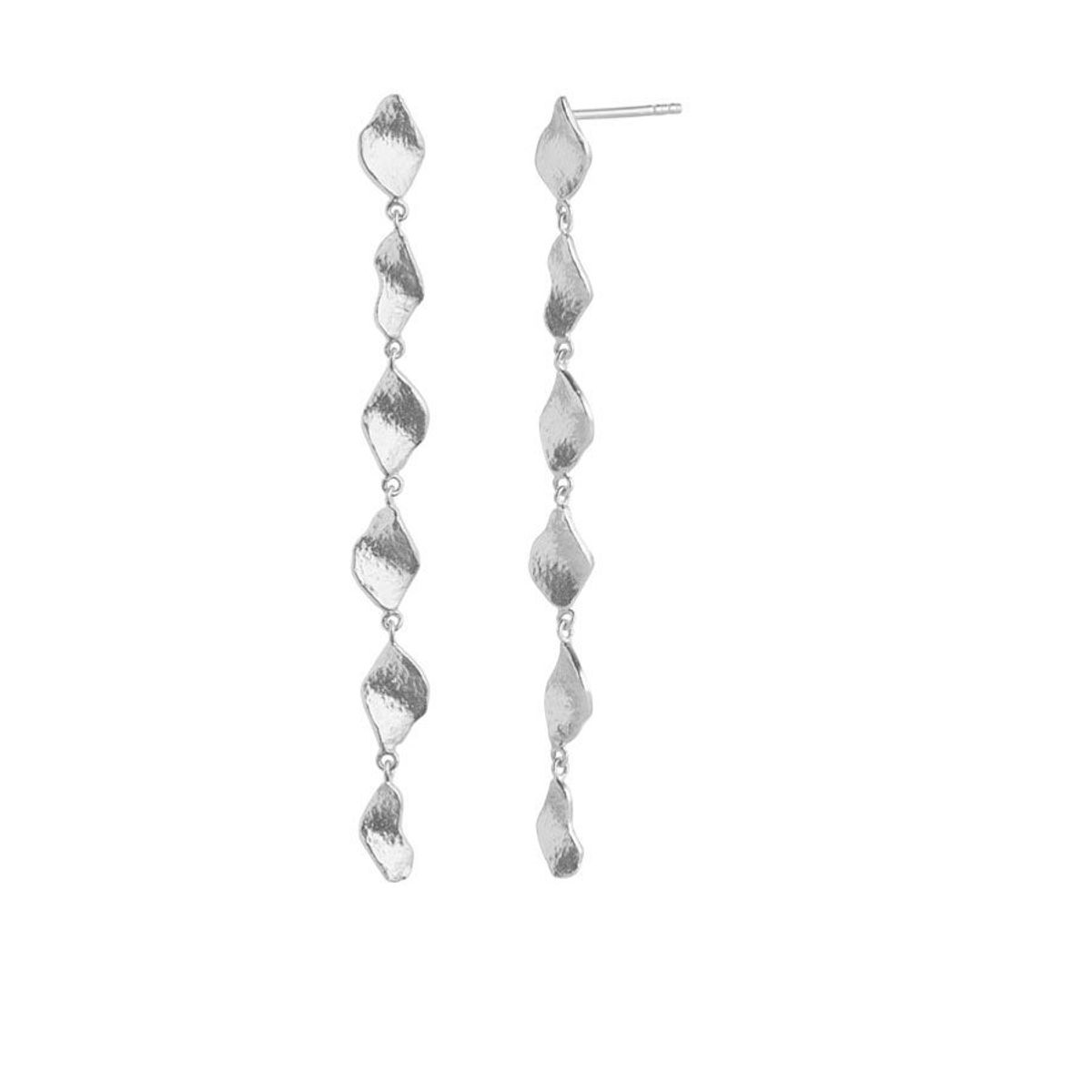 Six dangling ile de l'amour long earring