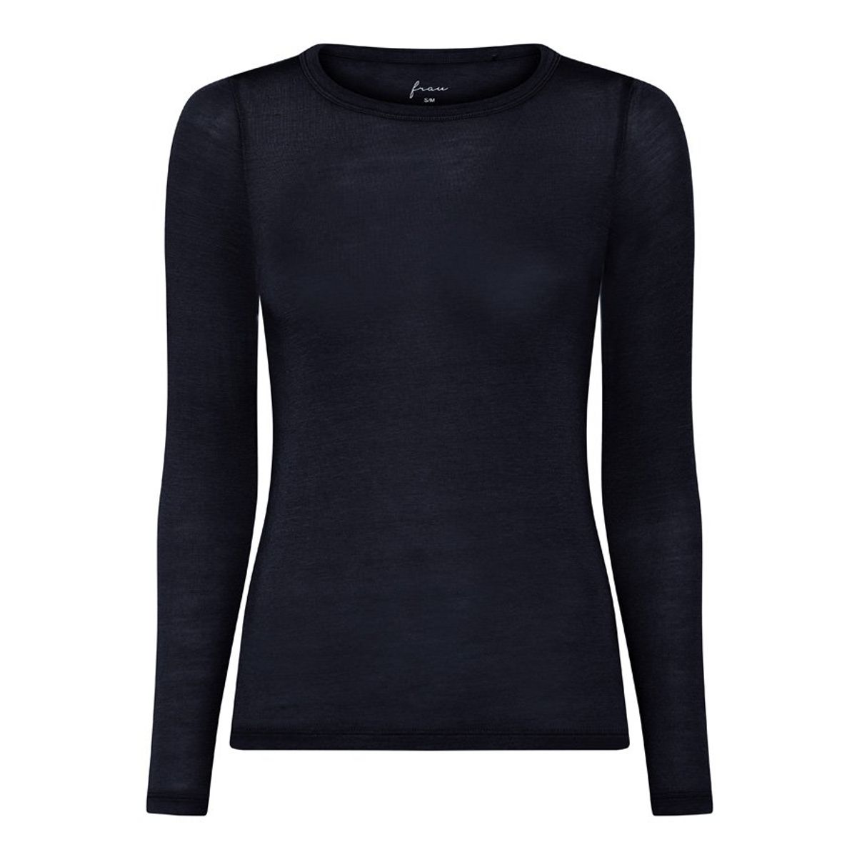 Lucca Cashmere Ls O-neck Top - Dark Navy, L/XL