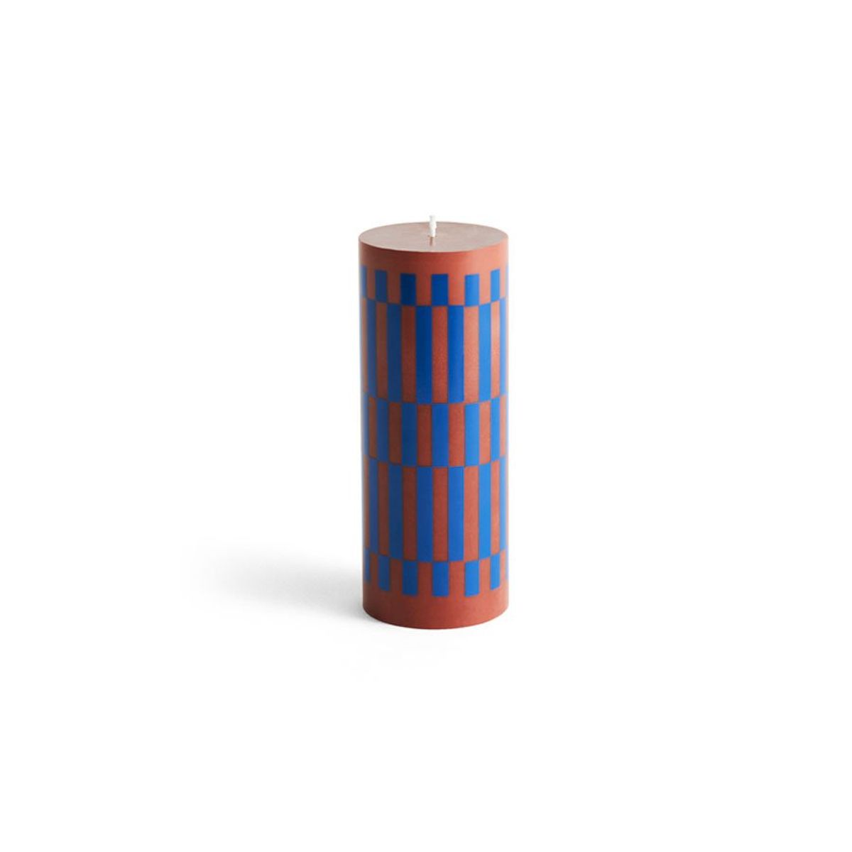 Column Candle M brown & blue