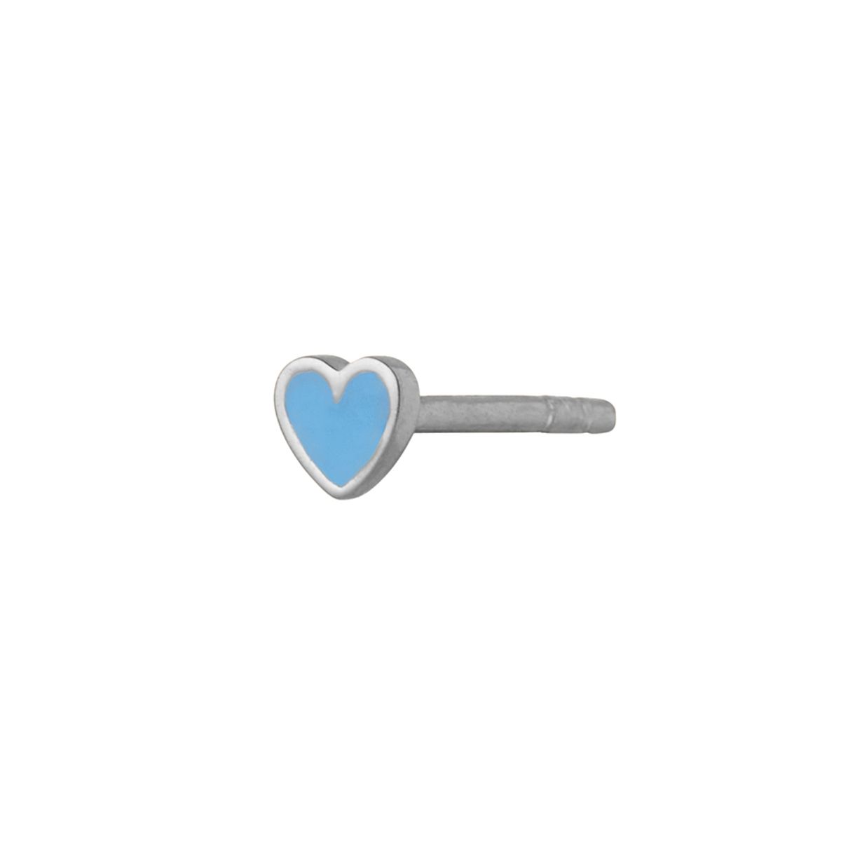 Petit Love Heart Light Blue Enamel