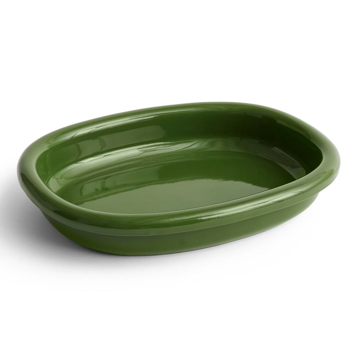 Barro Oval Dish L green