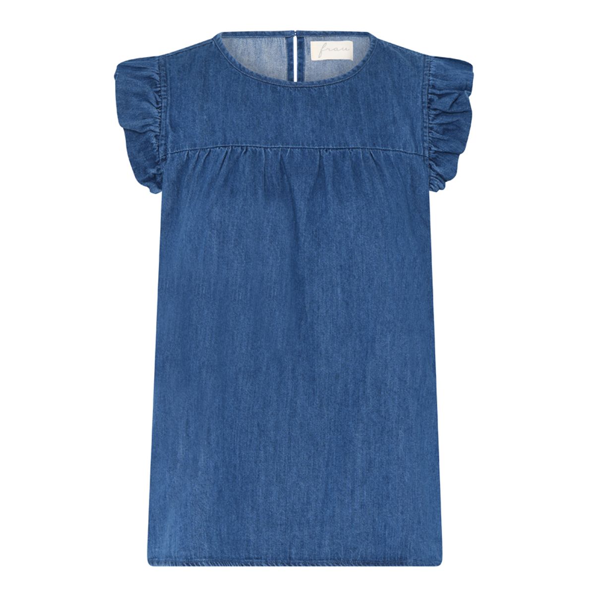 Stockholm sl Denim Top clear blue denim