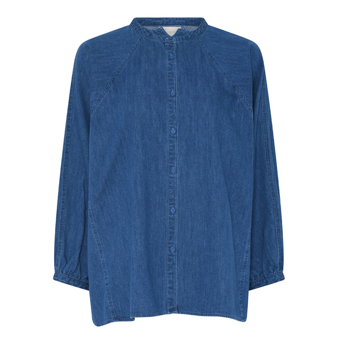 Tokyo Short Denim Shirt clear blue denim