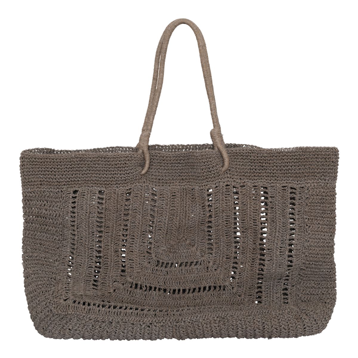 Riga Raffia Bag Large grey