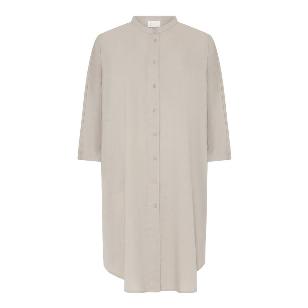 Soul 2/4 Long Linen Shirt - Phantom