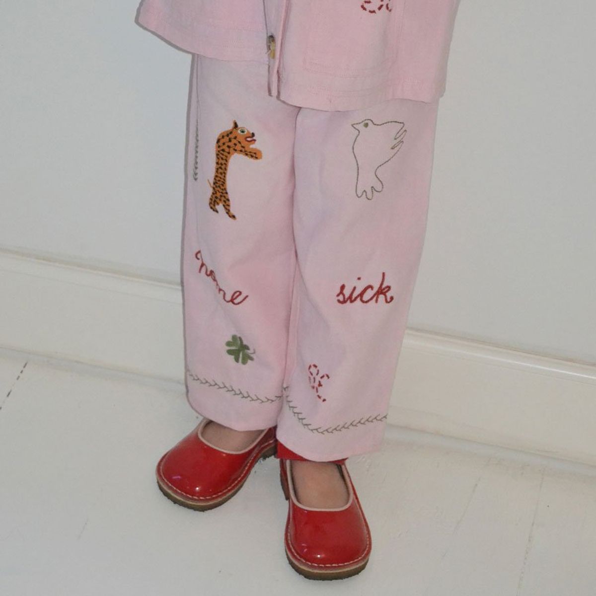 Oda Homesick Mini Organic Cotton Pant pink - 5-6