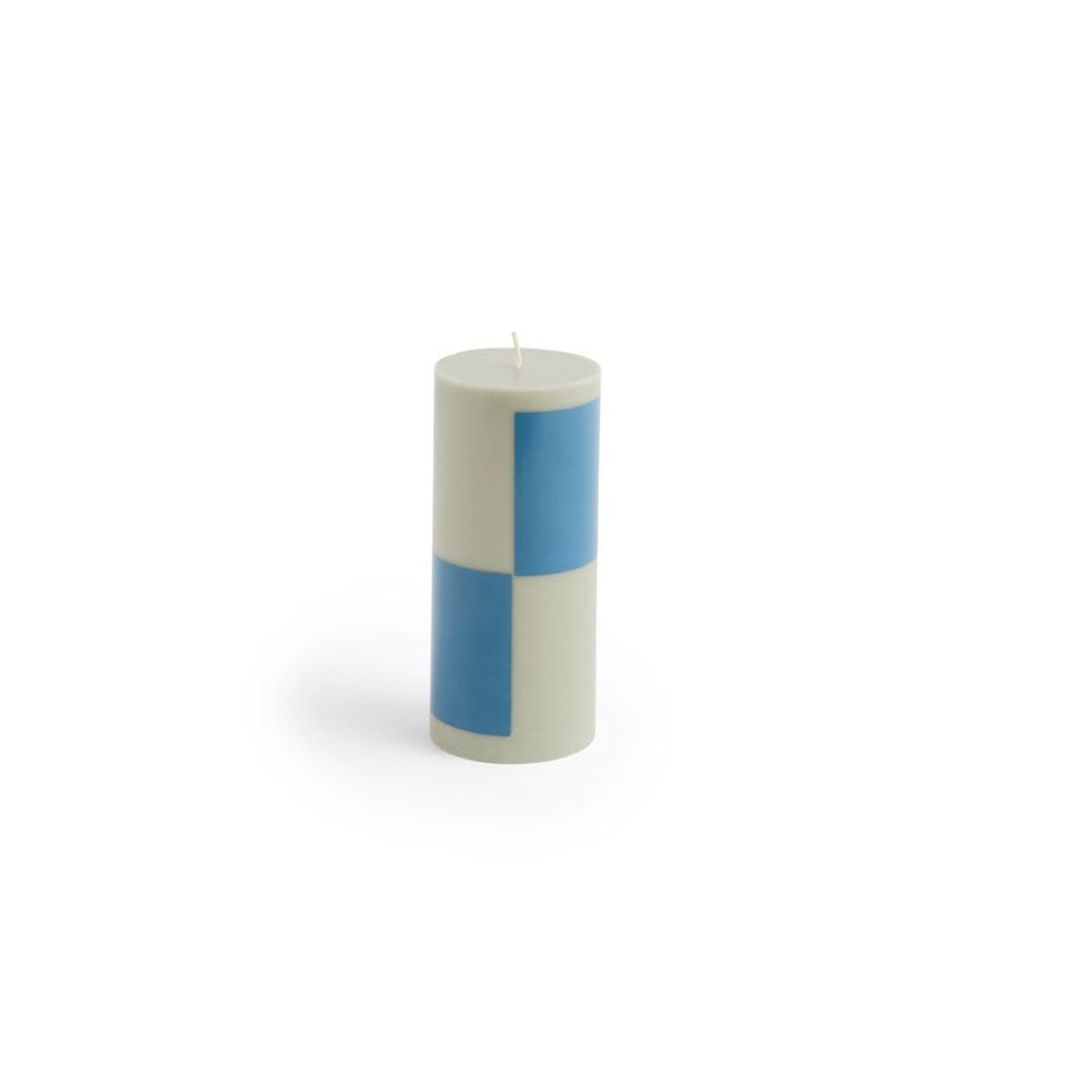 Column Candle S grey & blue