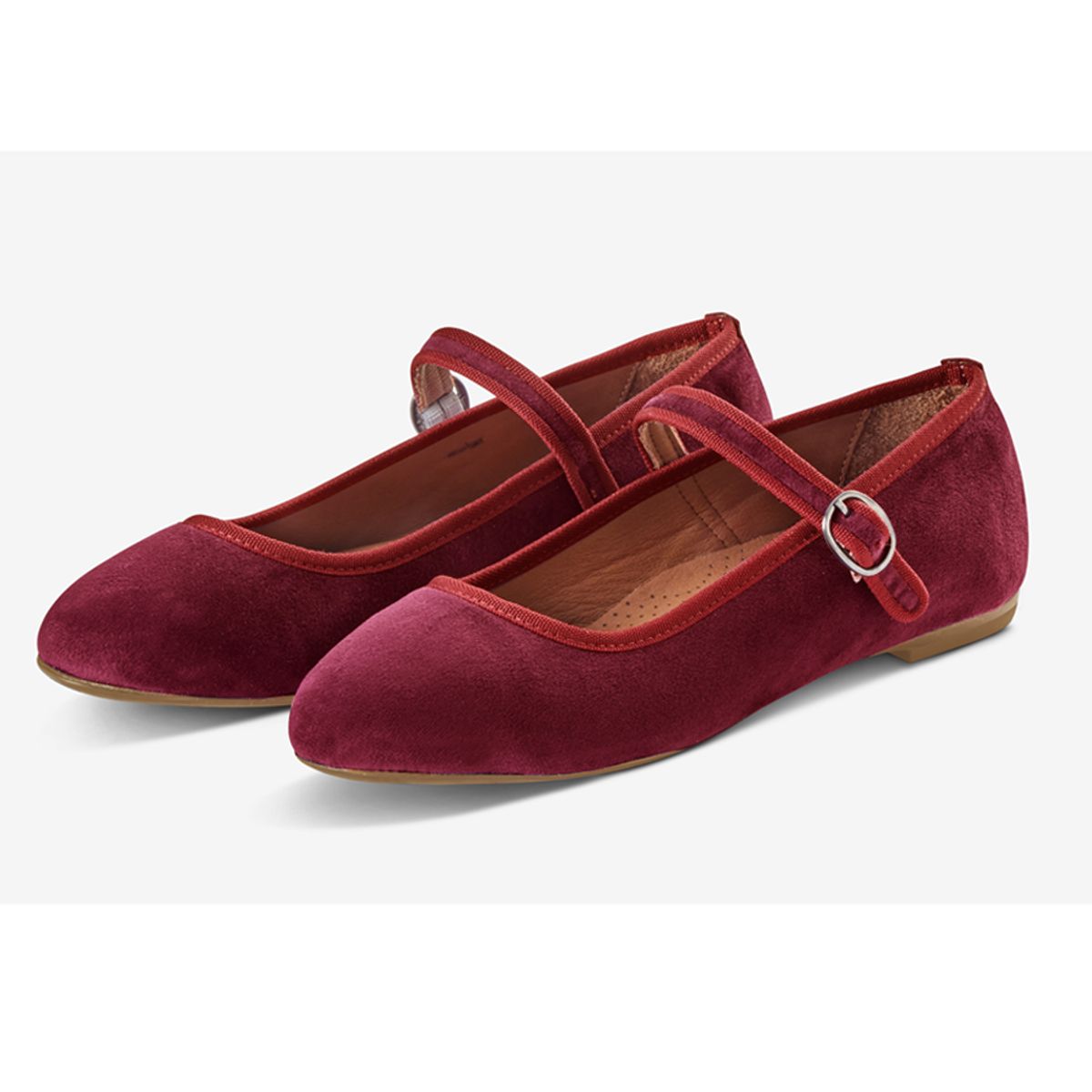 Mary Jane Ballerina Burgundy - 38