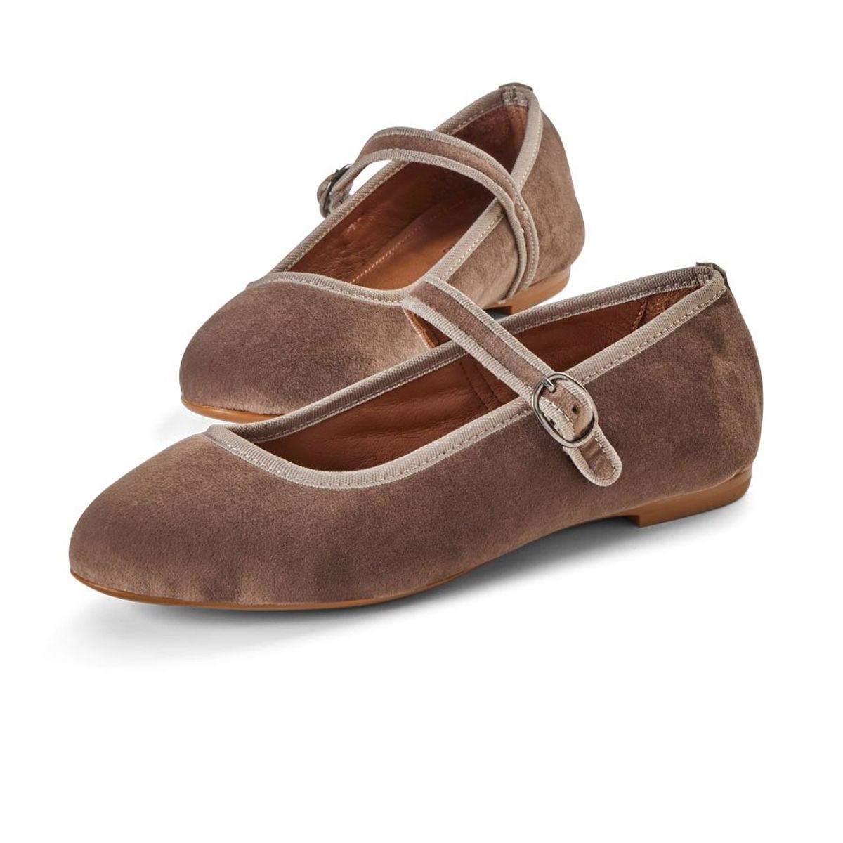 Mary Jane Ballerina Taupe - 39