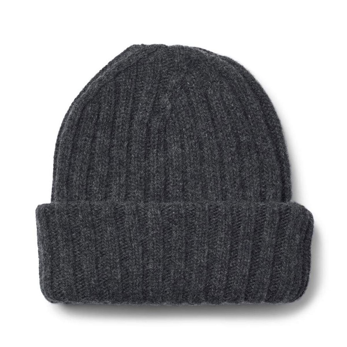 Kari Lambswool Beanie Dark Grey