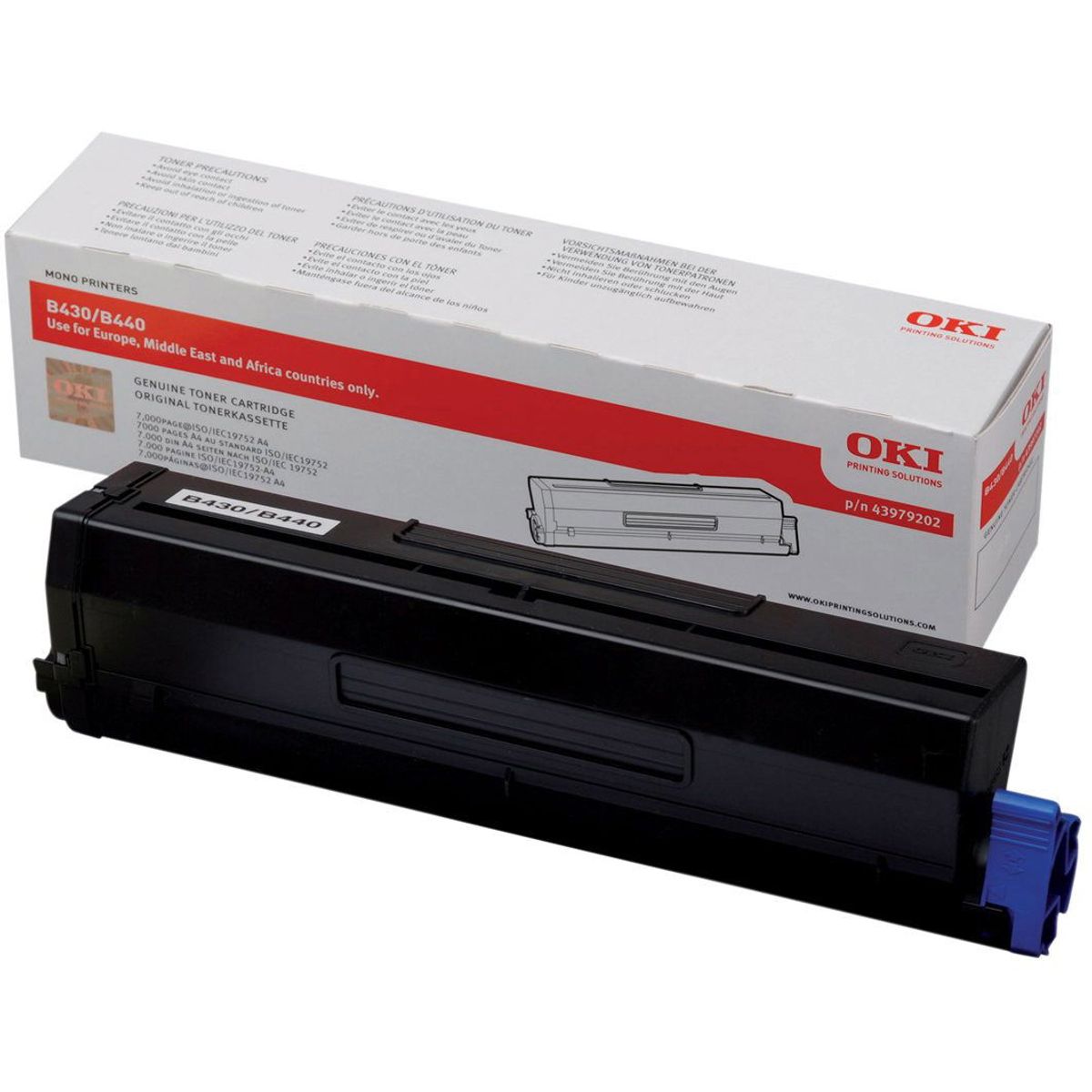 OKI toner B410/430/440 sort