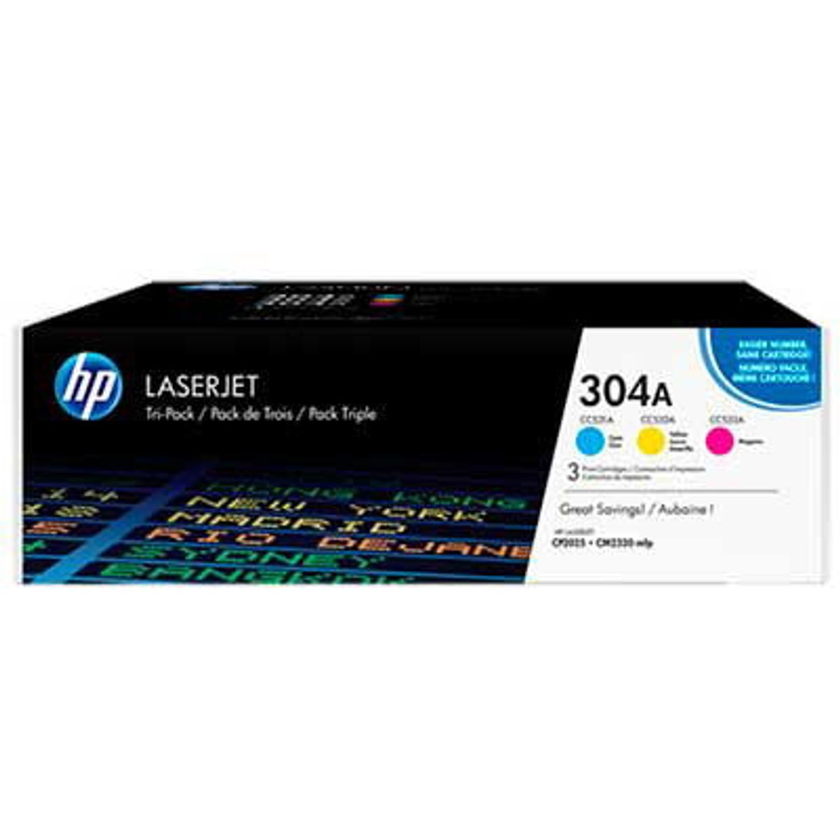 HP 304A toner flerfarvet