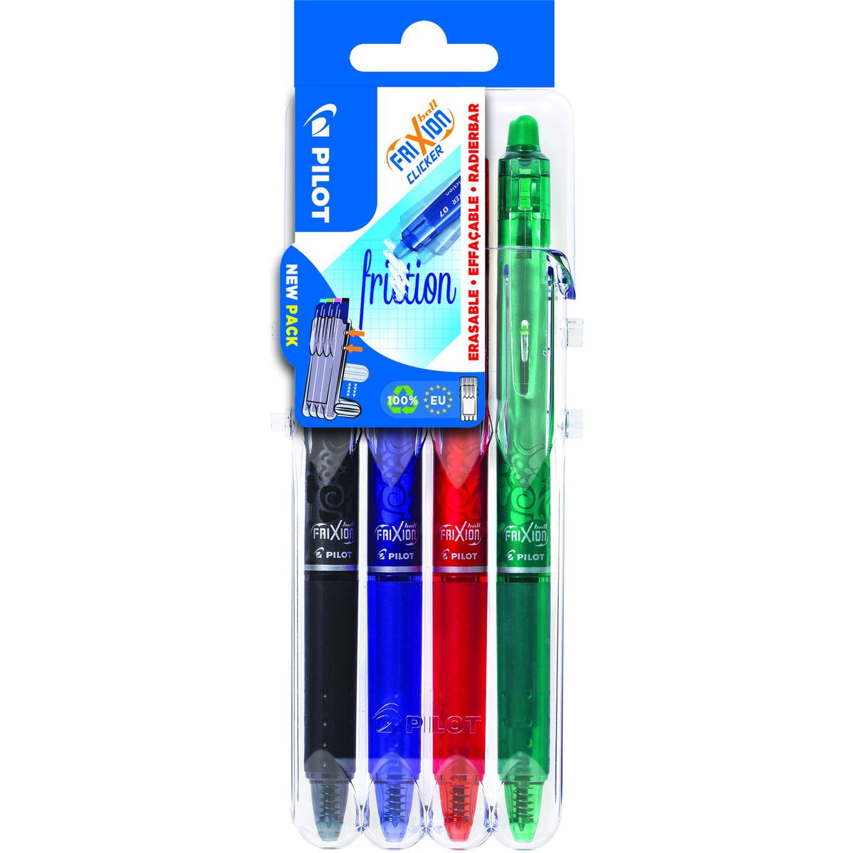 Pilot FriXion Clicker ballpen flerfarvet Medium