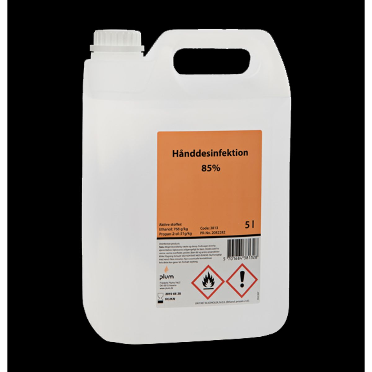 Plum flydende hånddesinfektion 5L 85%