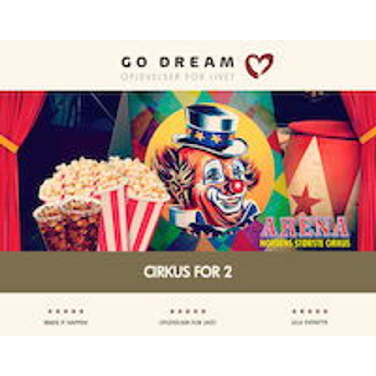 GoDream Cirkus gavekort