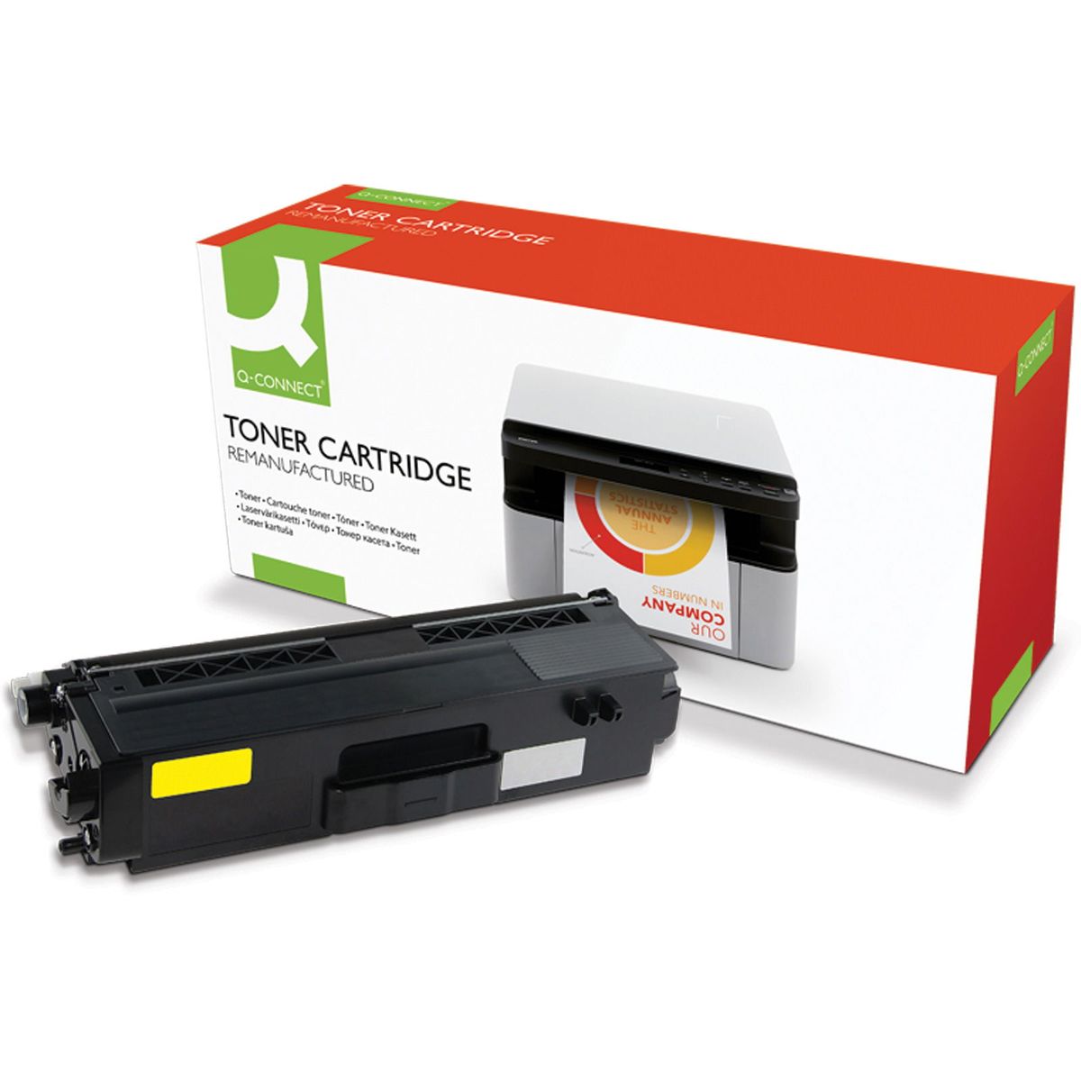 Q-connect TN-910 toner gul 9000ark