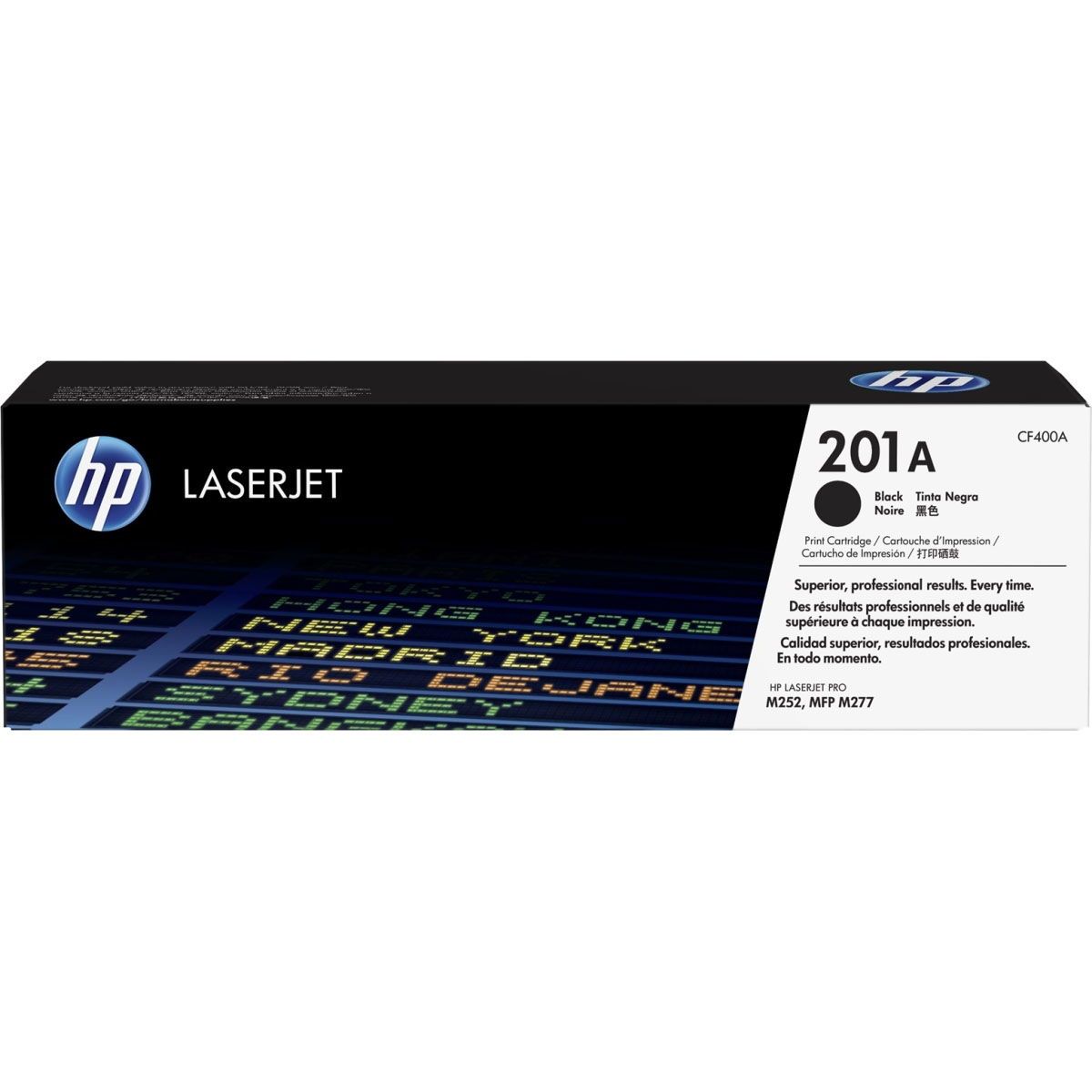 HP 201A CF400A Sort Lasertoner, 1.500 sider