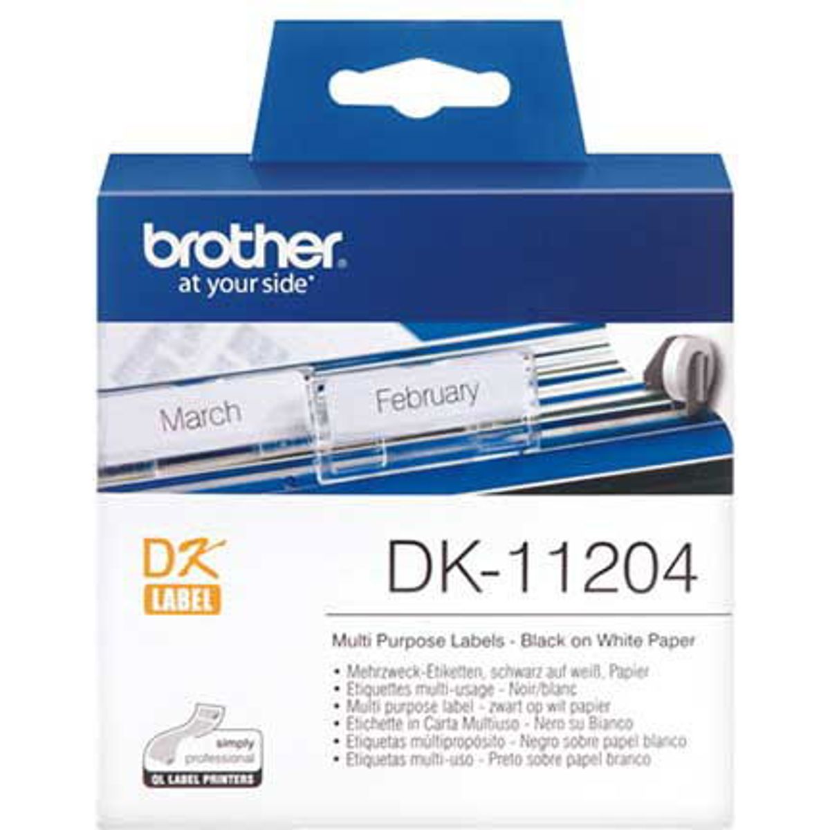 Brother etiket multilabel 17x54mm 400stk