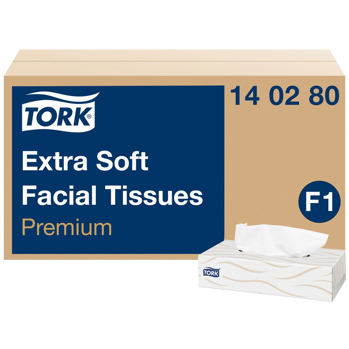 Tork 140280 Extra Soft ansigtsservietter F1 hvid 100stk