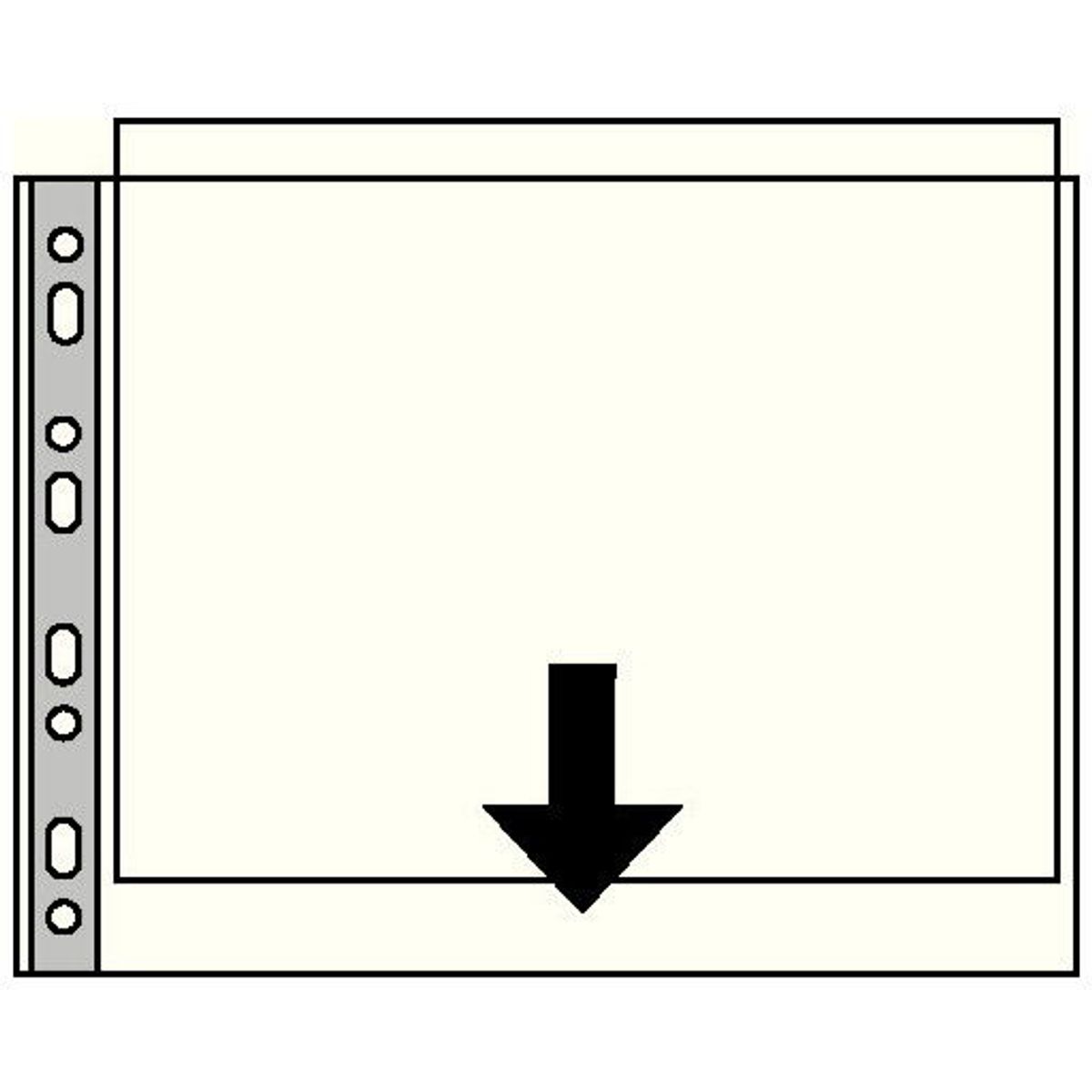 Esselte plastlomme A3 tværformat 85 my mat;klar