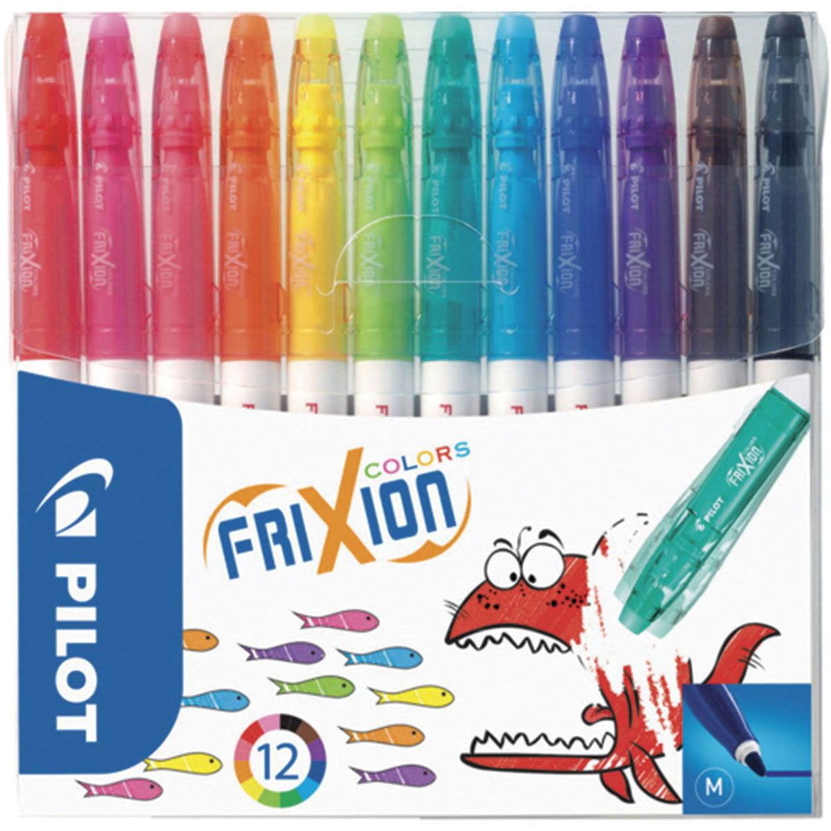 Pilot Frixion Colors tuscher 12 farver