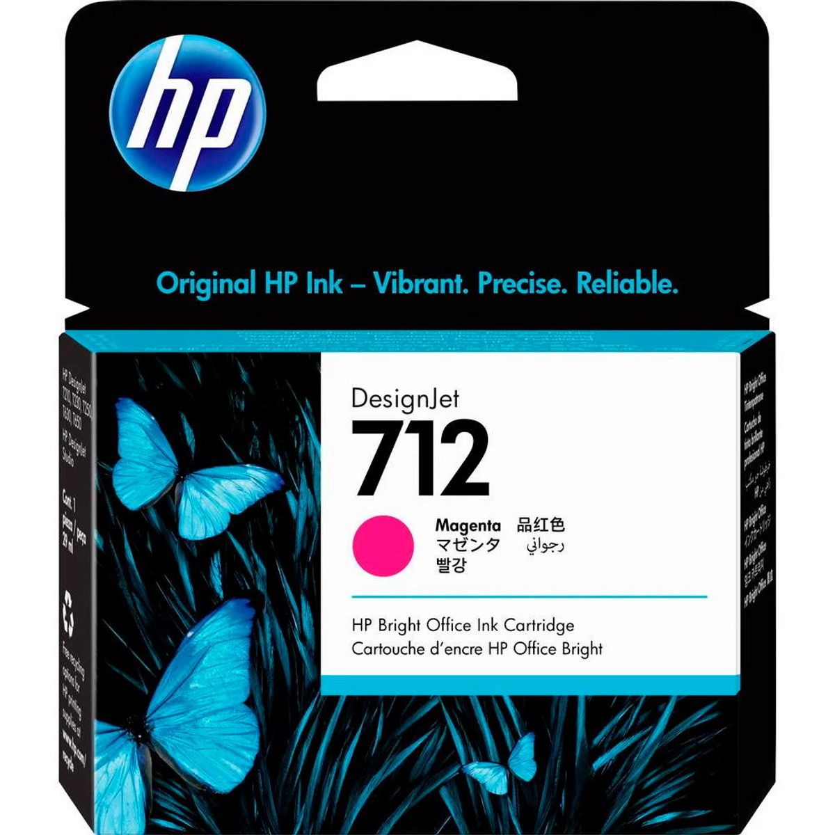 HP 712 blækpatron 29ml magenta