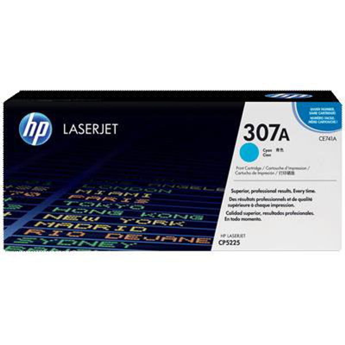 HP 307A CE741A Cyan Lasertoner, 7.300 sider