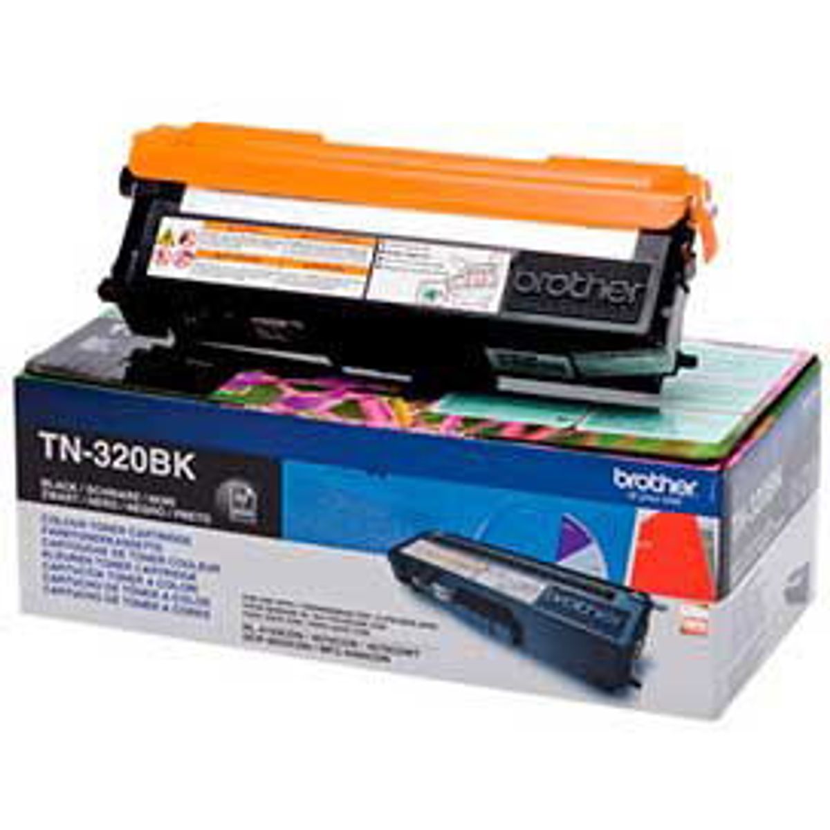 Brother TN-320BK Sort Lasertoner, 1.500 sider