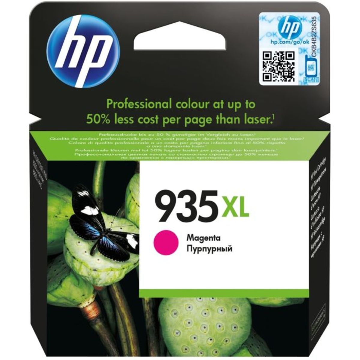 HP 935XL C2P25AE Magenta Blækpatron, 825 sider