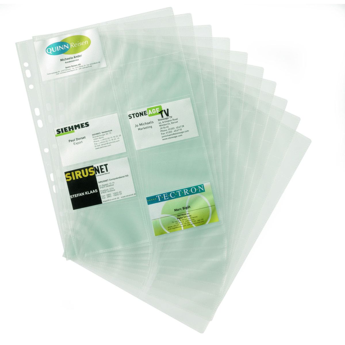 Durable Visifix plastlomme t/20 visitkort 10stk