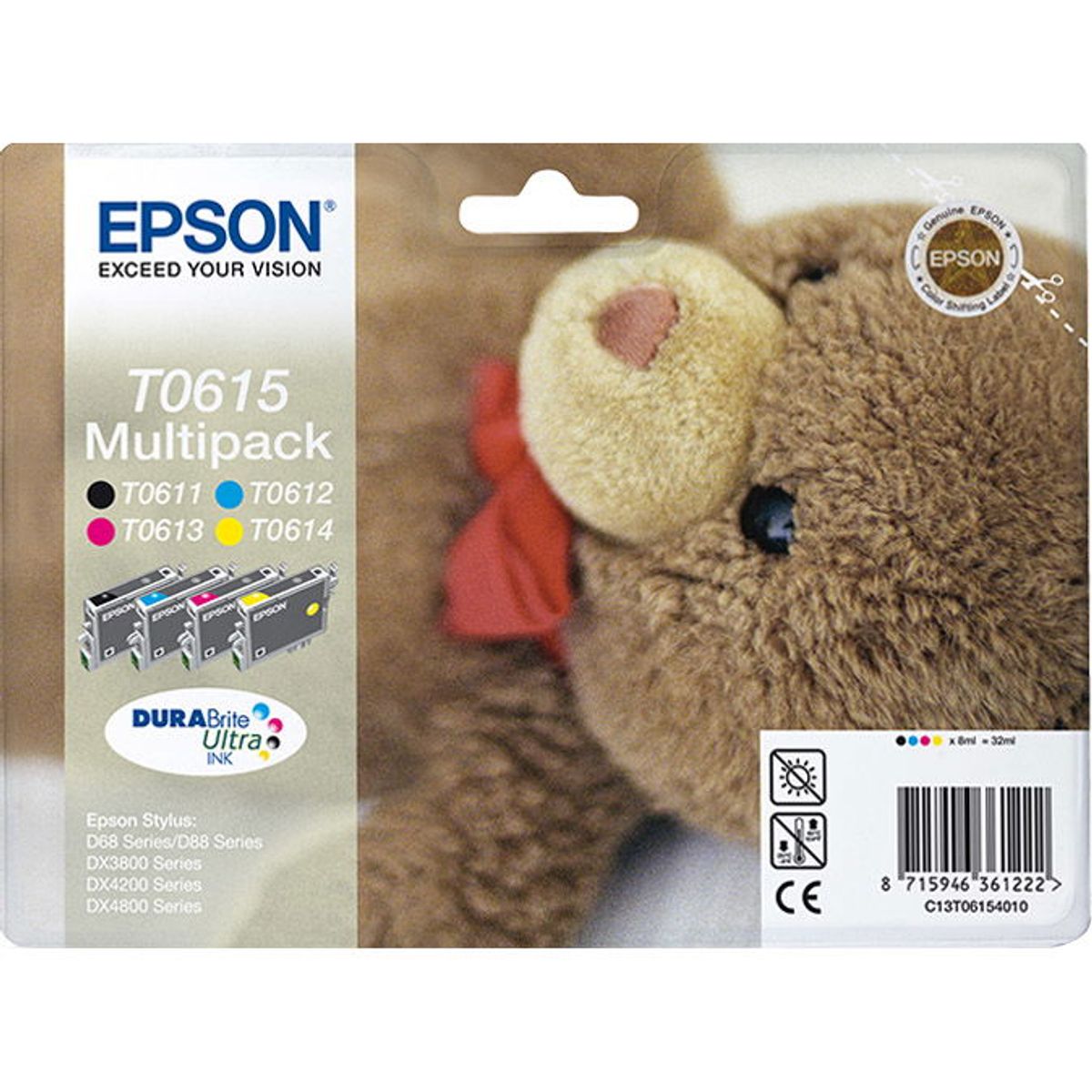 Epson T061540 blækpatroner flerfarvet