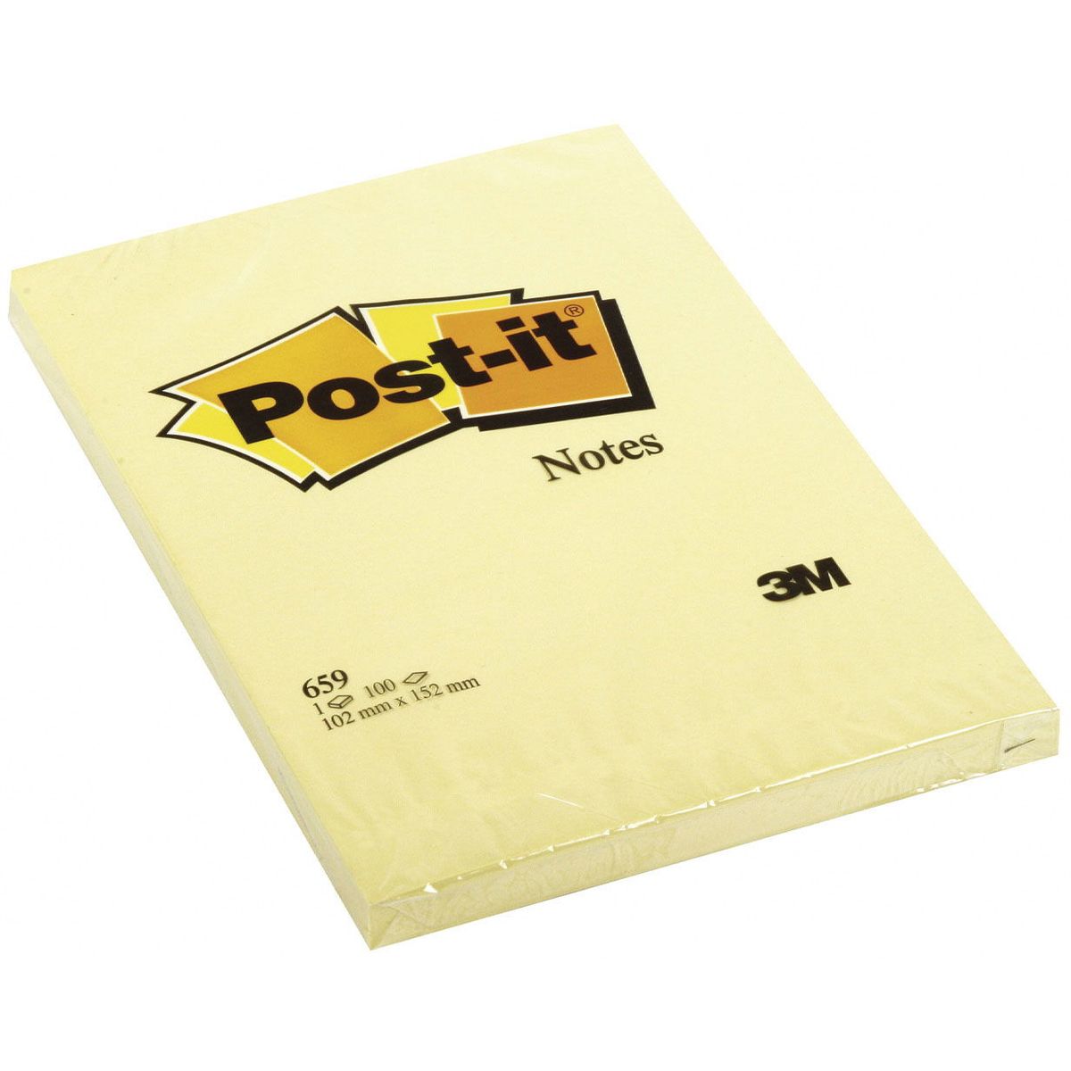 Post-it notes 152 mm gul 100 ark