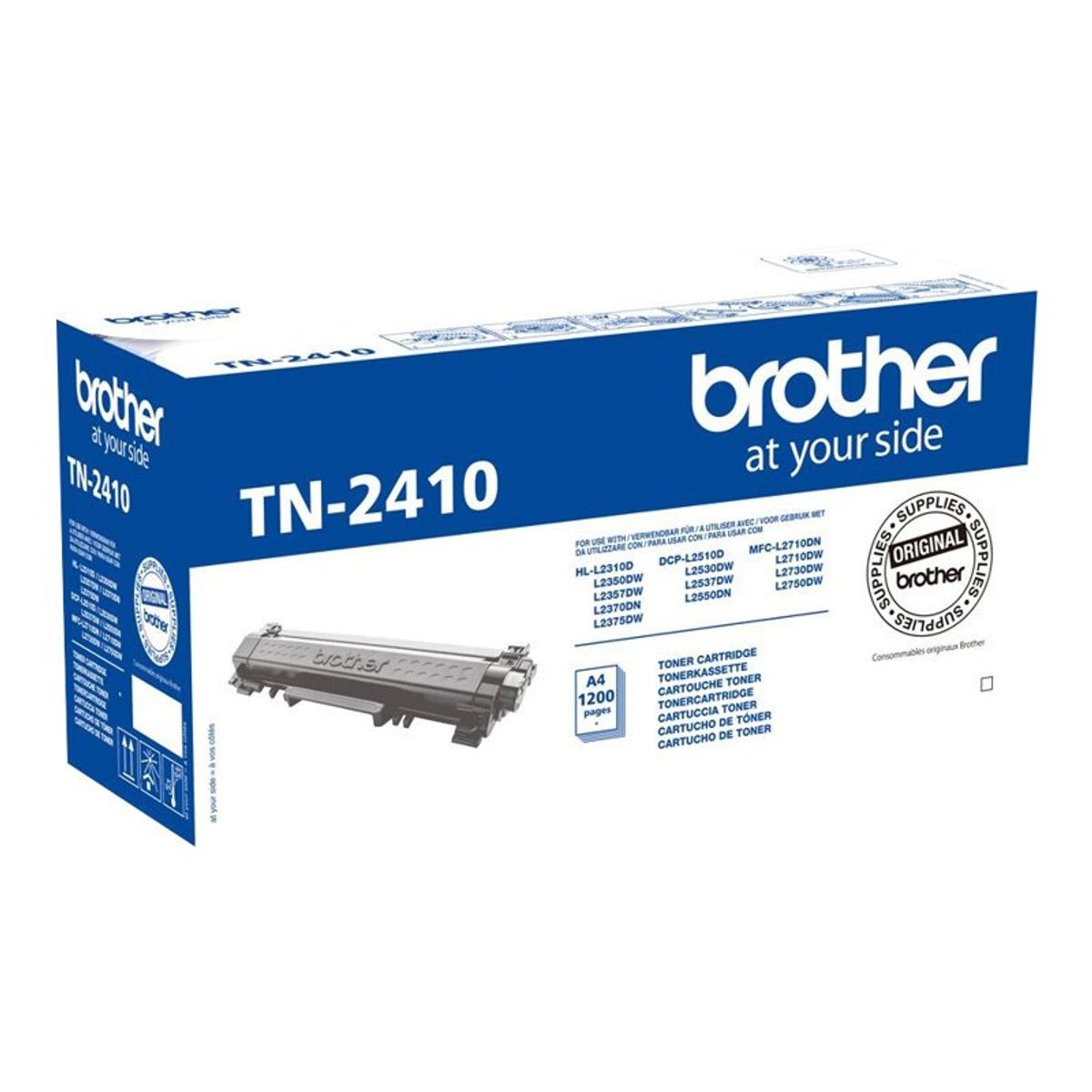 Brother TN-2410 Sort Lasertoner, 1.200 sider