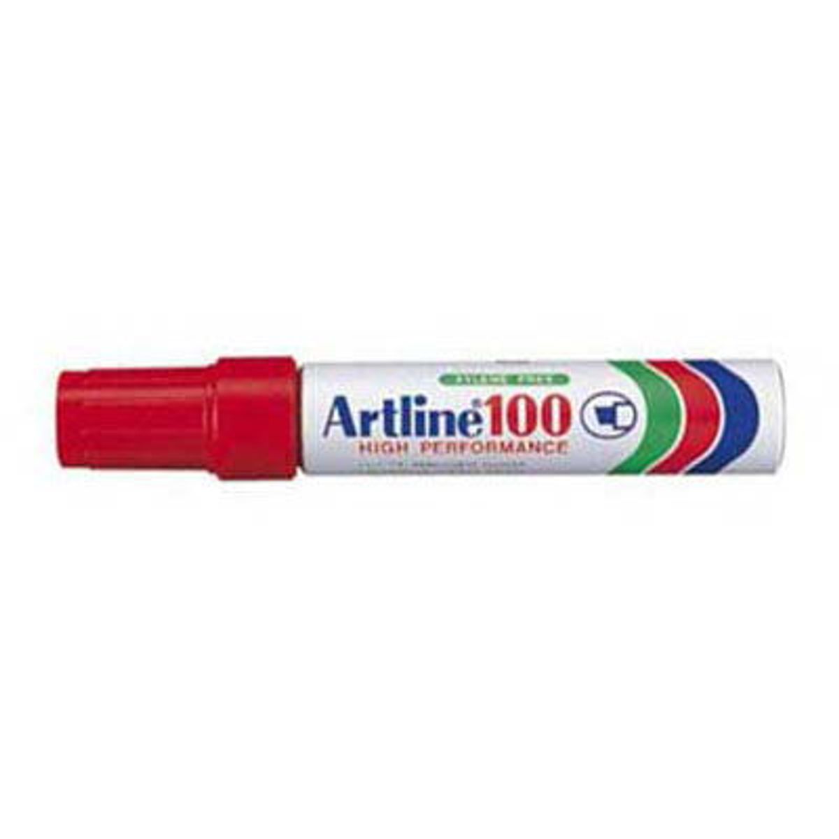 Artline 100 marker 12mm rød