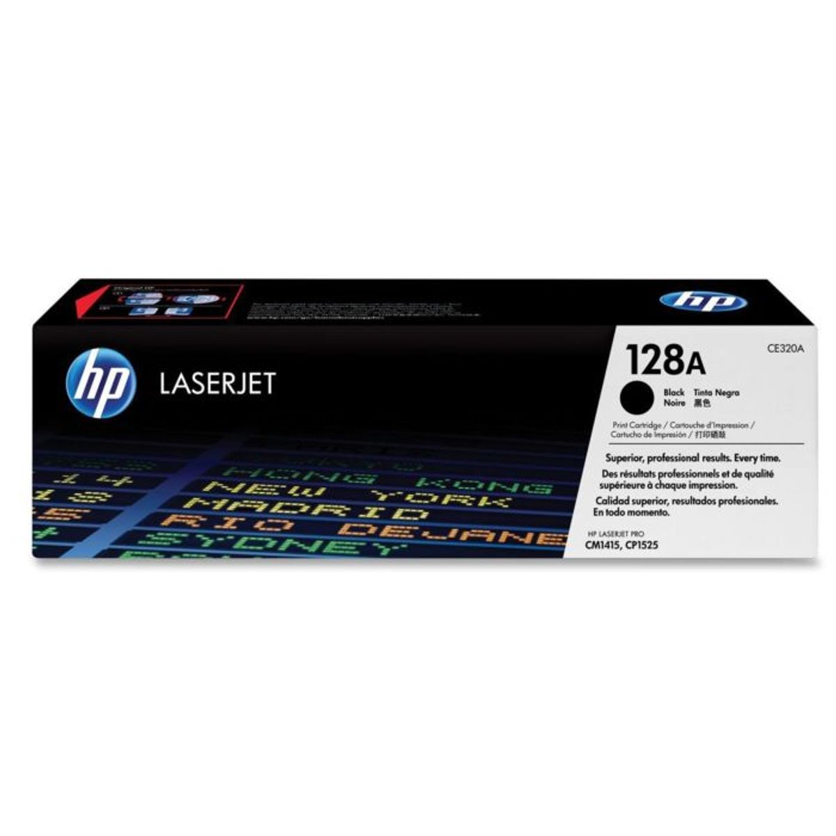 HP 128A CE320A Sort Lasertoner, 2.000 sider