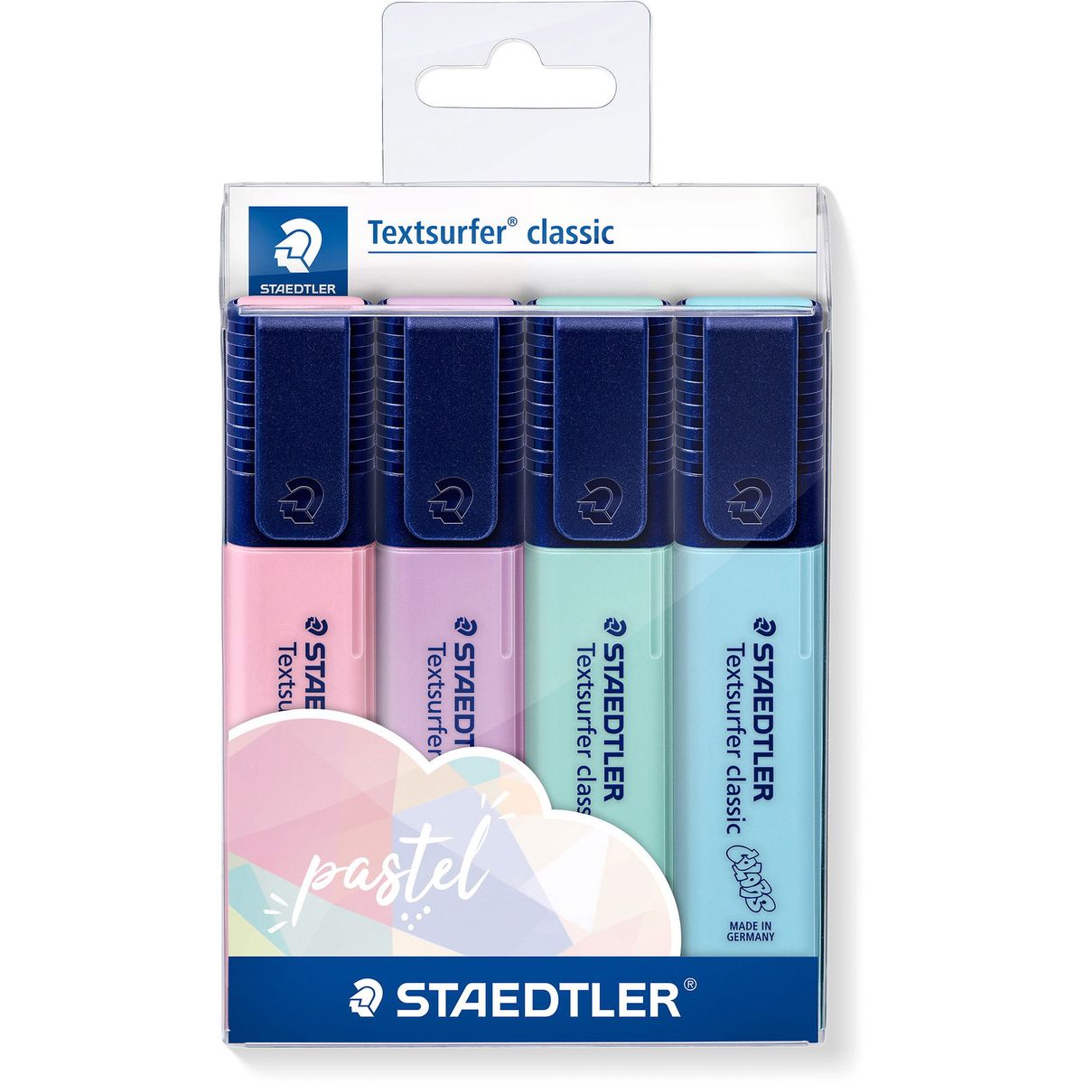 Staedtler 364 tekstmarkere sæt 4 pastelfarver