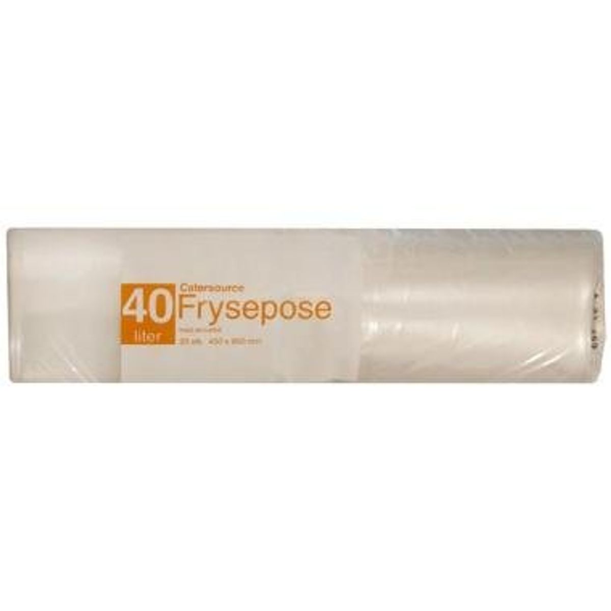 Frysepose Catersource 40 ltr 450x850 mm 50 my med Skrivefelt LDPE