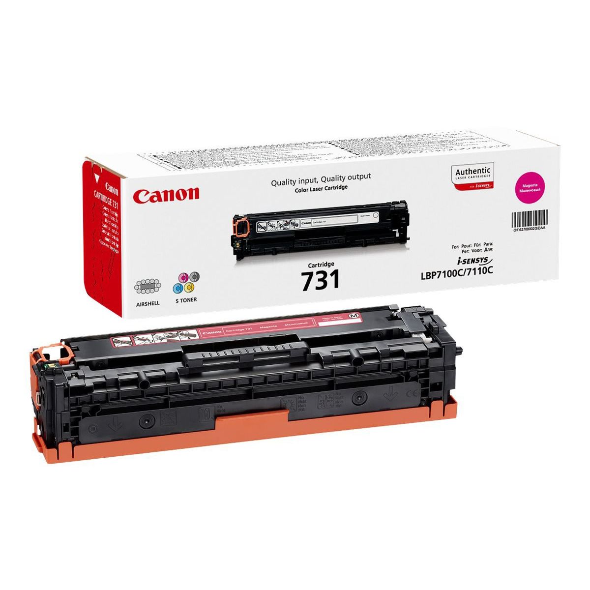 Canon 731 6270B002 Magenta Lasertoner, 1.500 sider