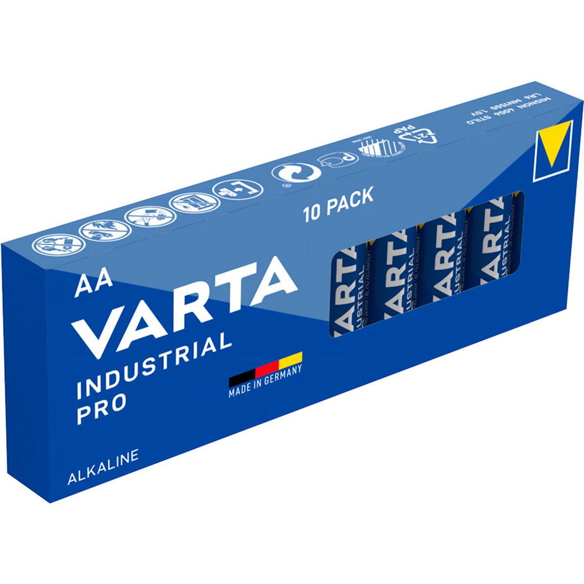 VARTA INDUSTRIAL AA-batterier LR6 10 stk