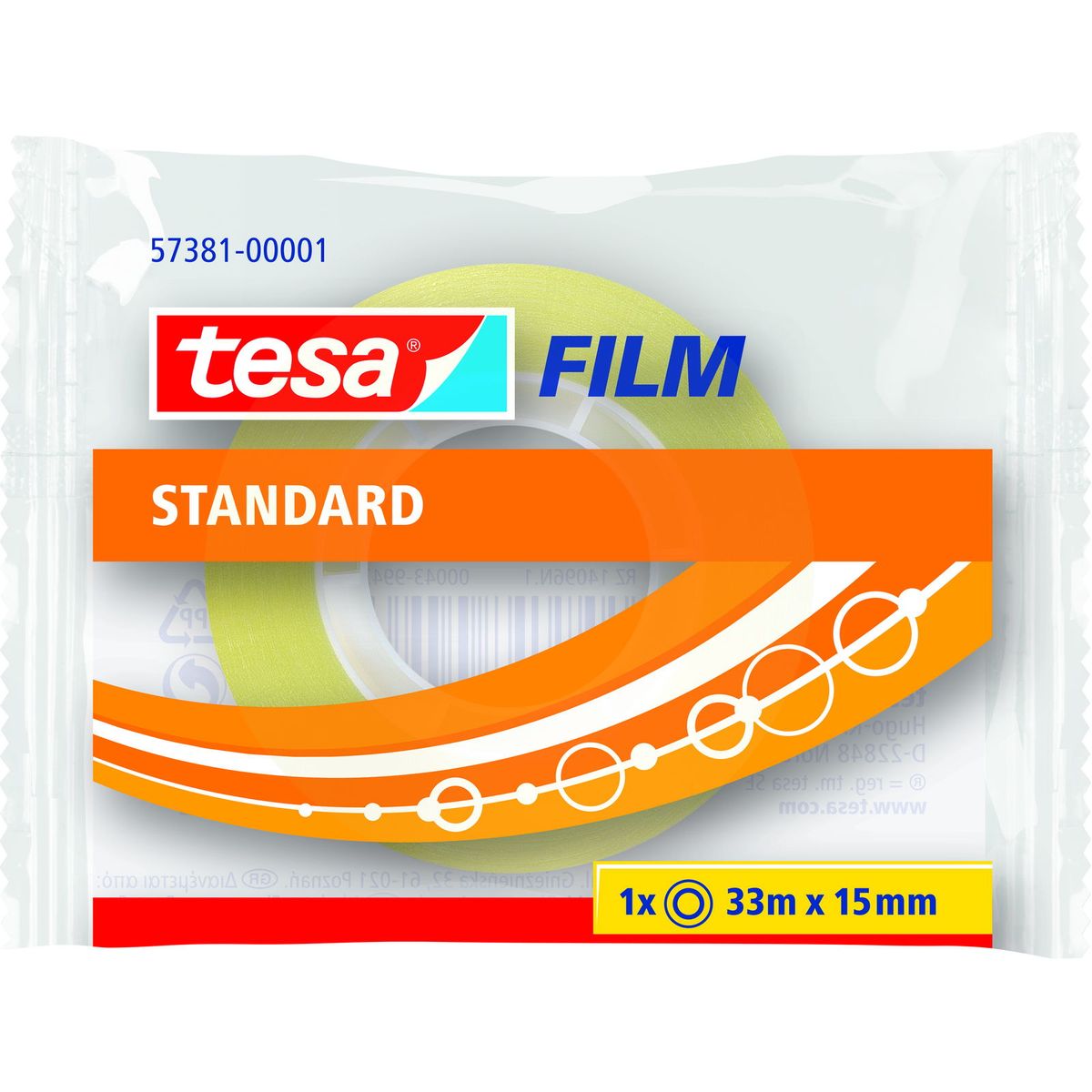 Tesa tape 15mmx33m klar