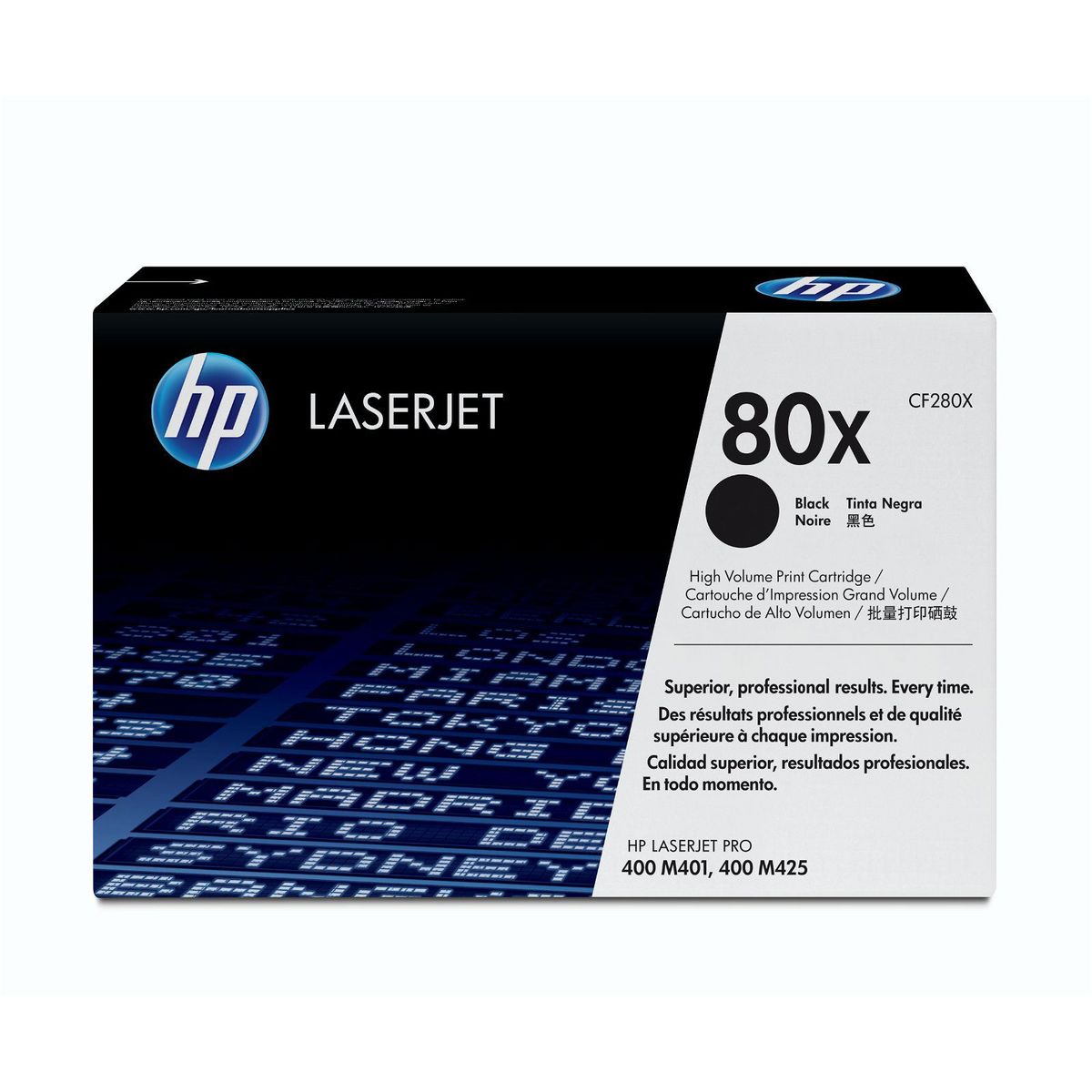 HP 80x CF280X Sort Lasertoner, 6.900 sider