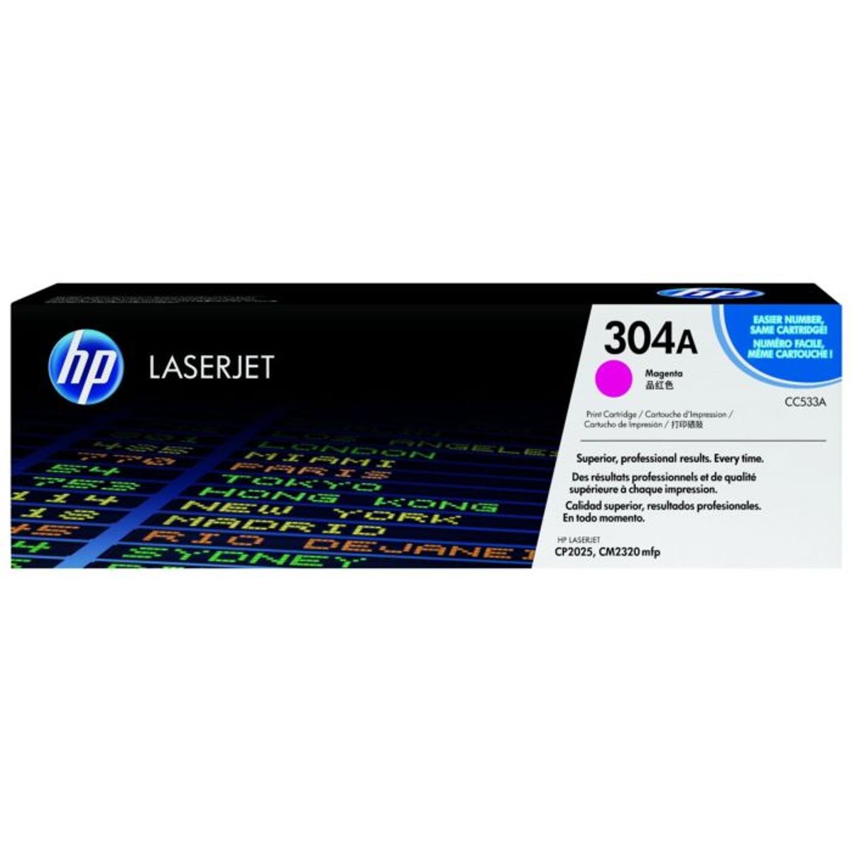 HP 304A CC533A Magenta Lasertoner, 2.800 sider