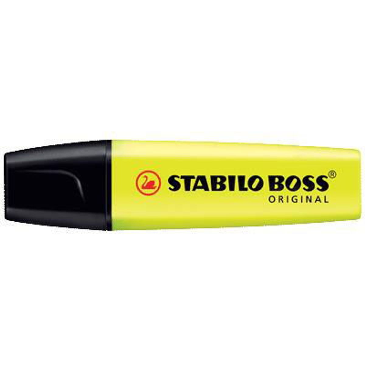 Stabilo Boss tekstmarker gul