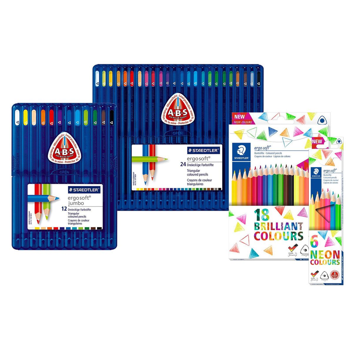 Staedtler Ergosoft 157 farveblyanter 24 stk.